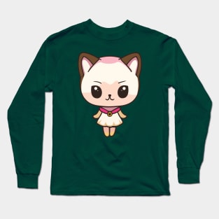 kawaii cat girl Long Sleeve T-Shirt